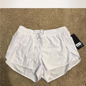 90 Degree By Reflex White Athletic Shorts Lightweight Dolphin Cut